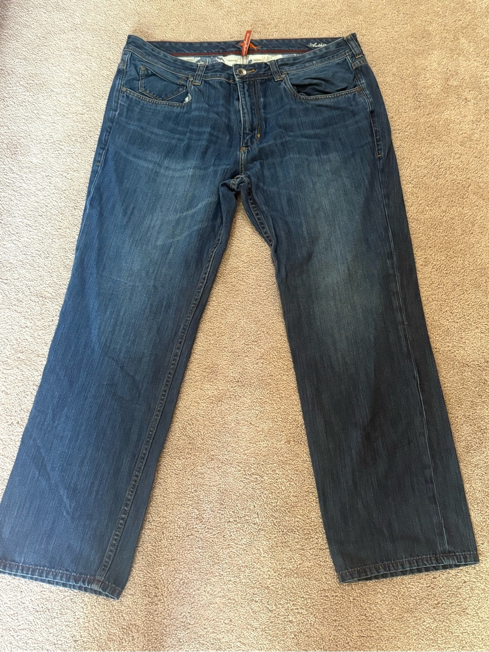 Tommy Bahama Men's Barbados  Authentic Straight Dark Blue Jeans 40/32